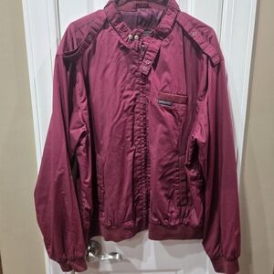 Vintage Members Only Jacket In Maroon Xl